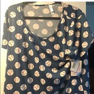 Lularoe NWT baseball classic T size 2X